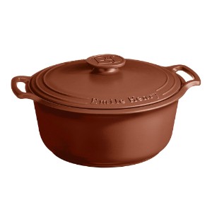 Oala Cocotte ceramica, 33cm/6,5L, "Sublime", Sienna - Emile Henry