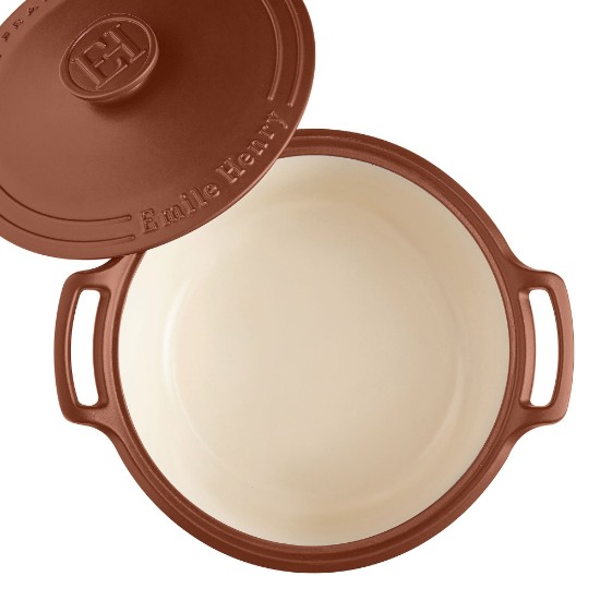 Oala Cocotte ceramica, 33cm/6,5L, "Sublime", Sienna - Emile Henry