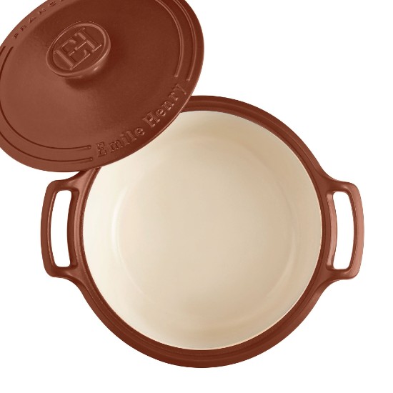 Oala Cocotte ceramica, 31cm/5,5L, "Sublime", Sienna - Emile Henry