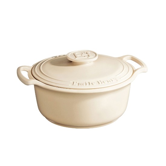 Oala Cocotte ceramica, 28,5cm/4L, "Sublime", Sand - Emile Henry