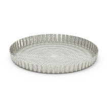 Forma tarta perforata cu hartie copt inclusa, inox, 28 cm - de Buyer
