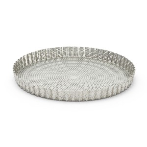 Forma tarta perforata cu hartie copt inclusa, inox, 28 cm - de Buyer