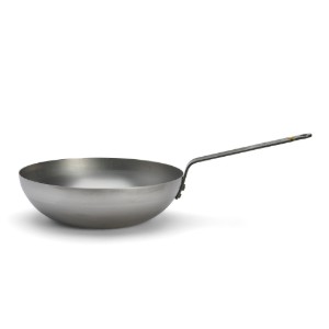 Wok rotund, otel, 28 cm, "Mineral B" - de Buyer