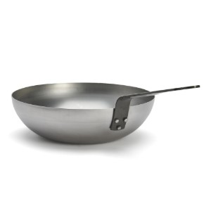 Wok rotund, otel, 28 cm, "Mineral B" - de Buyer