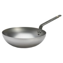 Wok rotund, otel, 28 cm, "Mineral B" - de Buyer