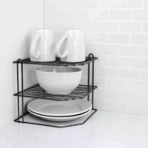 Organizator de colt pentru bucatarie, metal, 22 x 22 x 22 cm - Confortime