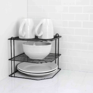 Organizator de colt pentru bucatarie, metal, 22 x 22 x 22 cm - Confortime