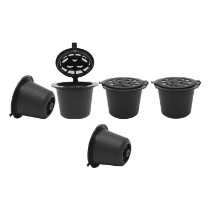 Set 5 capsule cafea reutilizabile, cu accesorii - Quttin