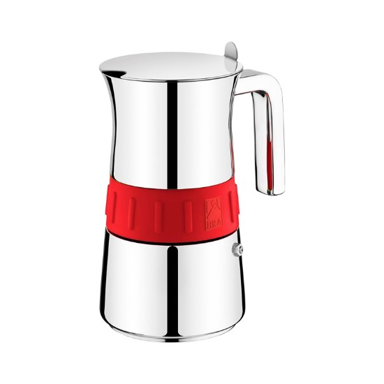 Cafetiera inox, 500ml, "Elegance", Rosu - BRA