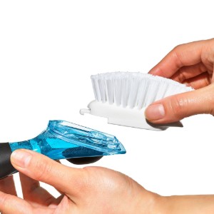Perie de vase cu dozator detergent, 23,6 cm - OXO