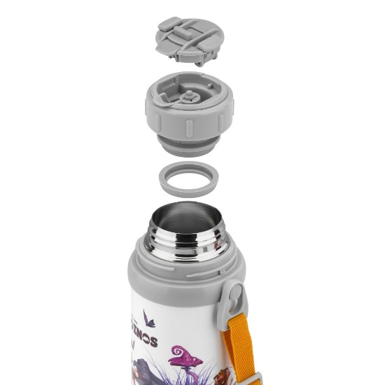 Termos pentru copii, inox, 380ml, "Dinos", White-Grey - Zwilling