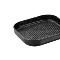 Tigaie grill, aluminiu, 28 x 28 cm, "Titan Rock" - Monix