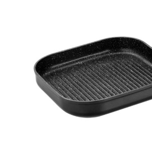 Tigaie grill, aluminiu, 28 x 28 cm, "Titan Rock" - Monix