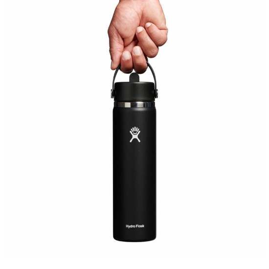 Sticla termos, inox, 710ml, "Wide Straw", Black - Hydro Flask