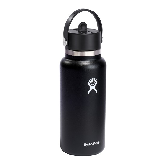 Sticla termos, inox, 950ml, "Wide Straw", Black - Hydro Flask