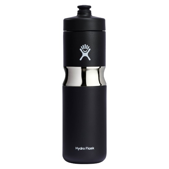 Sticla termos sport, inox, 590ml, "Wide Mouth", Black - Hydro Flask