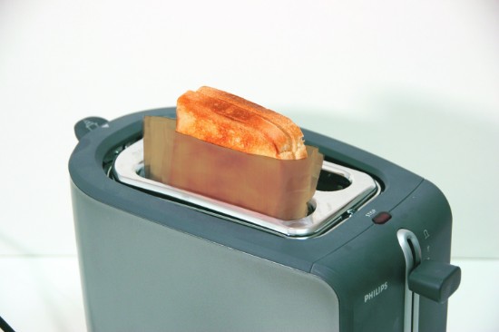Set 2 pungi pentru toaster, fibra de sticla, reutilizabile, 16x16,5cm - NoStik