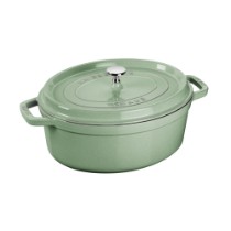 Oala Cocotte ovala, fonta, 29cm/4,2L, Sage - Staub