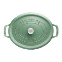 Oala Cocotte ovala, fonta, 29cm/4,2L, Sage - Staub