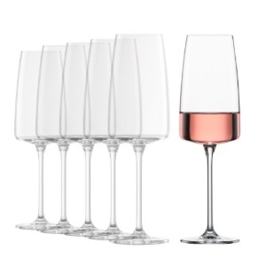 Set 6 pahare sampanie, sticla cristalina, 388ml, "Sensa" - Schott Zwiesel