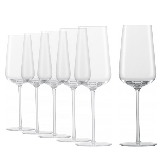 Set 6 pahare sampanie, sticla cristalina, 348ml, "Vervino" - Schott Zwiesel