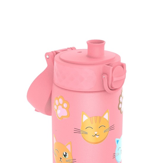 Sticla apa pentru copii Slim, inox, 600ml, Cats - Ion8