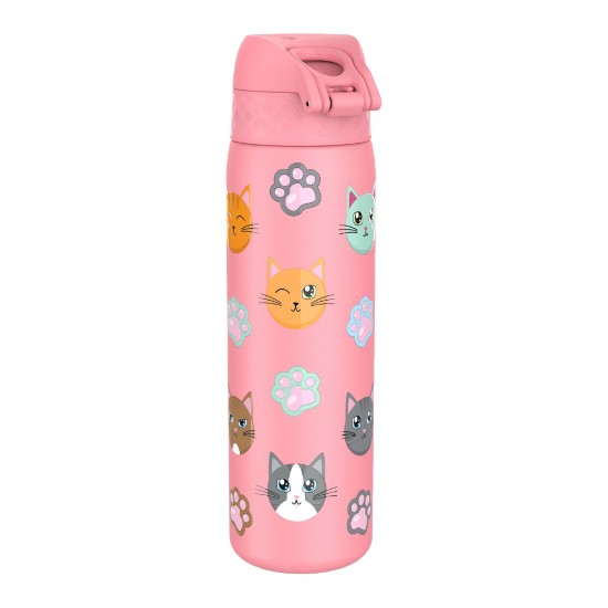 Sticla apa pentru copii Slim, inox, 600ml, Cats - Ion8