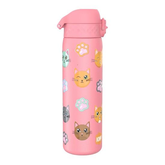 Sticla apa pentru copii Slim, inox, 600ml, Cats - Ion8