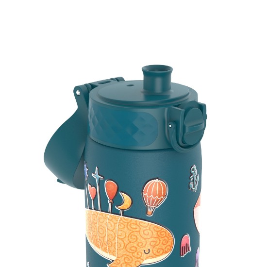 Sticla apa pentru copii Slim, inox, 600ml, Whales - Ion8