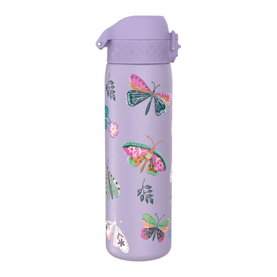 Sticla apa Slim, inox, 500ml, Butterflies - Ion8