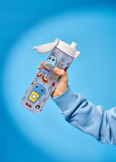Sticla apa pentru copii Slim, recyclon, 500ml, Robots - Ion8