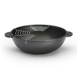 Gratar pentru wok, inox, 32cm - de Buyer