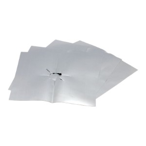 Set 4 folii de protectie reutilizabile pentru aragaz, fibra de sticla, 27x27cm - NoStik