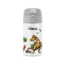 Sticla pentru copii, inox, 350ml, "Dinos", White-Grey - Zwilling