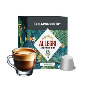 Cafea Allegri Espresso Bar, 10 capsule compatibile Nespresso - La Capsuleria