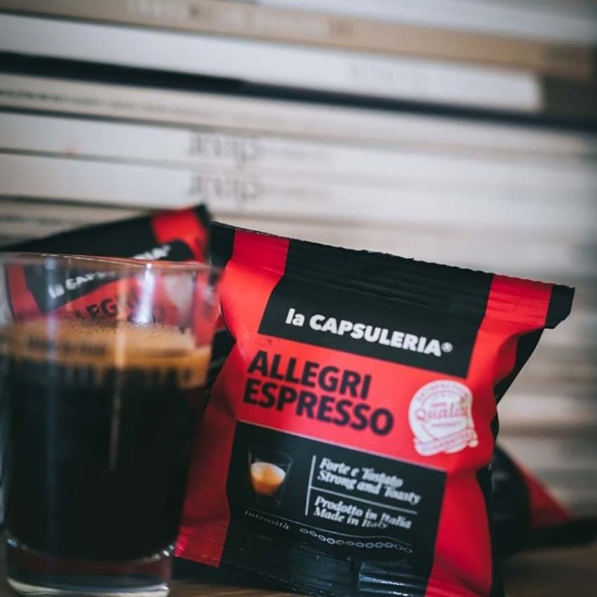 Cafea Allegri Espresso, 100 capsule compatibile Nespresso - La Capsuleria