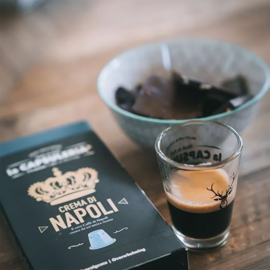 Cafea Crema di Napoli, 10 capsule compatibile Nespresso - La Capsuleria