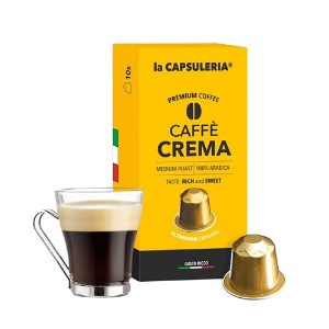 Cafea Crema, 100% Arabica, 10 capsule compatibile Nespresso - La Capsuleria