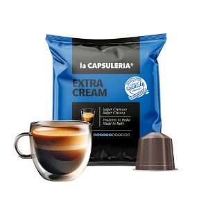 Cafea Extra Cream, 100 capsule compatibile Nespresso - La Capsuleria
