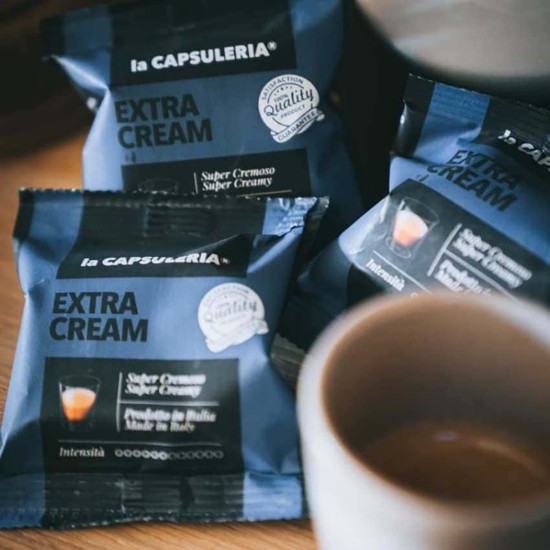 Cafea Extra Cream, 100 capsule compatibile Nespresso - La Capsuleria