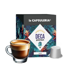 Cafea Deca Gourmet, 10 capsule compatibile Nespresso - La Capsuleria