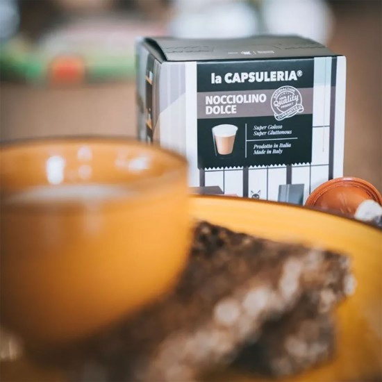 Nocciolino Crema de Alune, 10 capsule compatibile Nespresso - La Capsuleria
