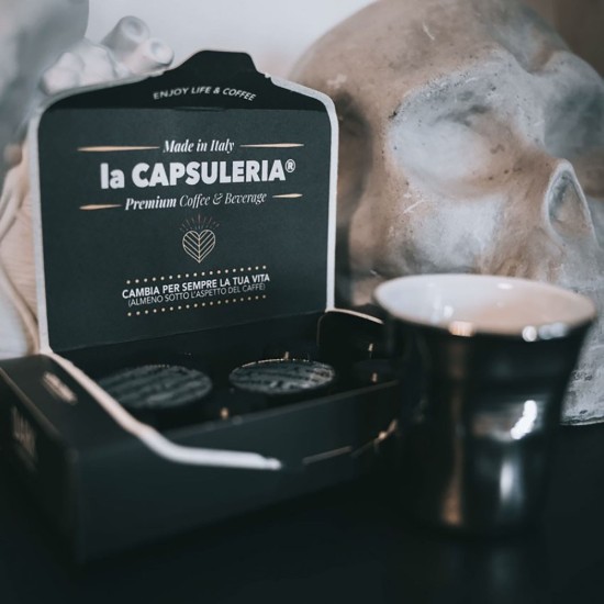 Cafea Dark Espresso, 10 capsule compatibile Nespresso - La Capsuleria