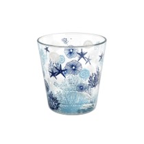 Set 3 pahare apa, sticla, 270 ml, "Coral" - Decover