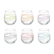 Set 6 pahare apa, sticla, 520ml, "Ducale Stemless" - Decover