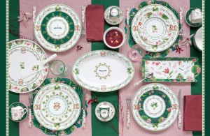 Tava servire, portelan, 35 x 15 cm, "Botanique Chic" - Nuova R2S