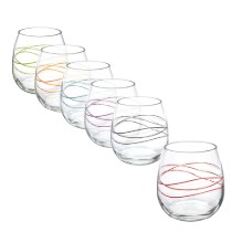 Set 6 pahare apa, sticla, 520ml, "Ducale Stemless" - Decover
