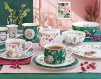 Set 2 cani portelan, 300 ml, "Botanique Chic" - Nuova R2S