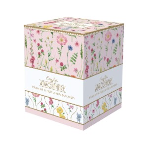 Cana portelan, 350ml, cu capac si infuzor, "Meadow Flowers" - Nuova R2S