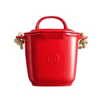Recipient compost, ceramica, 25x20,5cm/3,25L, Burgundy - Emile Henry